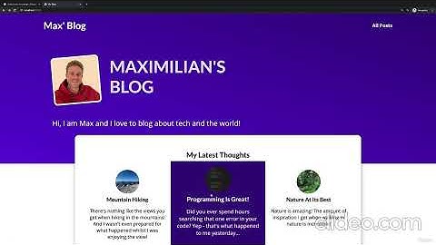 Course Project Building a Blog - Forms, Files & Sessions | Python Django - The Practical Guide
