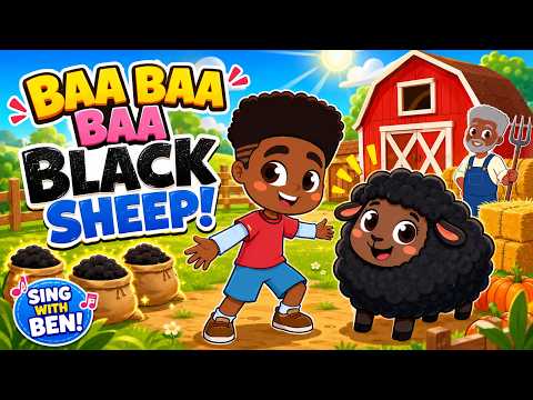 Can You Spot the Black Sheep? 👀🐑 BAA BAA BLACK SHEEP | Nursery Rhymes & Cartoons – Ben’s World