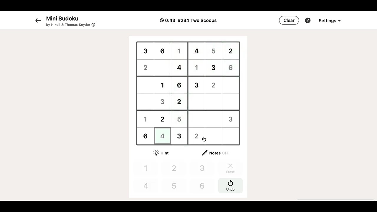 LinkedIn Mini-Sudoku Answer Today | 02 April 2026 - Puzzle #234