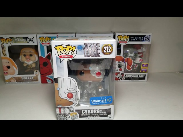 4K Funko Pop Movies #213 DC Justice League Cyborg with Motherbox Walmart Exclusive