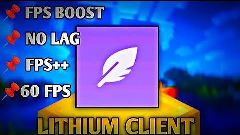 LITHIUM CLIENT V5 For MCPE 1.21+ (INSANE FPS BOOST)