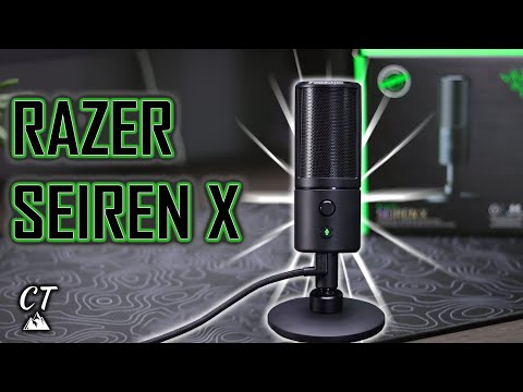 Razer Seiren X USB Streaming Microphone: Professional Grade - Built-in  Shock Mount - Supercardiod Pick-Up Pattern - Anodized Aluminum - Mercury  White