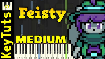 Feisty [Undertale Yellow] - Medium Mode [Piano Tutorial] (Synthesia)