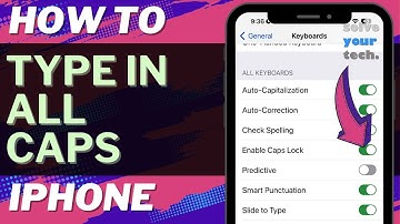 iOS 17: How to Type in All Caps on iPhone