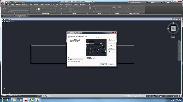 AutoCAD I  16-12 Renaming and Deleting Dimension Styles