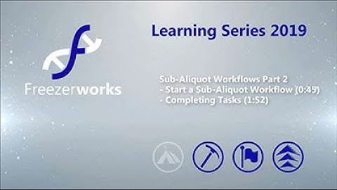 Sub Aliquot Workflows Pt  2