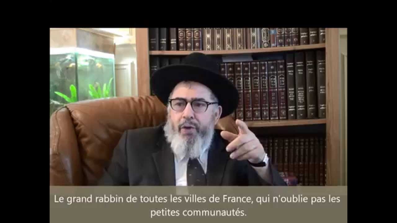Le rôle du Grand rabbin de France, vision du rabbin Meyer MALKA - YouTube