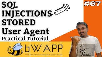 bwapp sql injection stored user agent || bwapp tutorial || bwapp solution || Cyber World Hindi