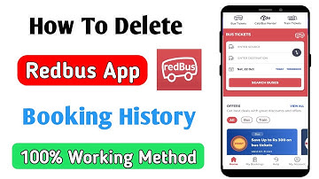 how to delete booking history in redbus app | redbus booking history delete kaise kare