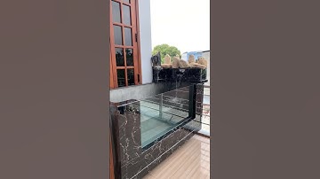 Bể cá koi mini ban công tầng 2🥰Ngày đầu ngâm phèn chua ☺️