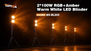 Classic Halogen Glow! 2 Eyes LED Blinder | Perfect Amber & Warm White for DJ Sets