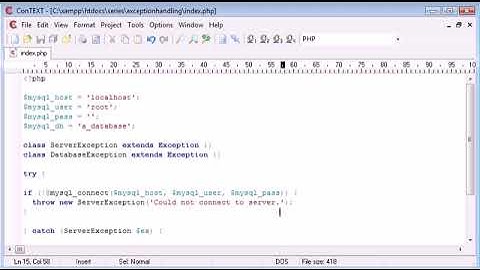 Beginner PHP Tutorial   187   Custom Exceptions ‏ #PHPTutorial #WebDevelopment #LearnPHP