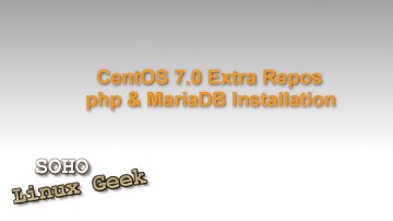 Centos 7 - Extra repos + php + mariadb Installation