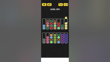 Ball sort puzzle level 1371 #ballsortpuzzleanswer #walkthrough #ballsortpuzzlewalkthrough