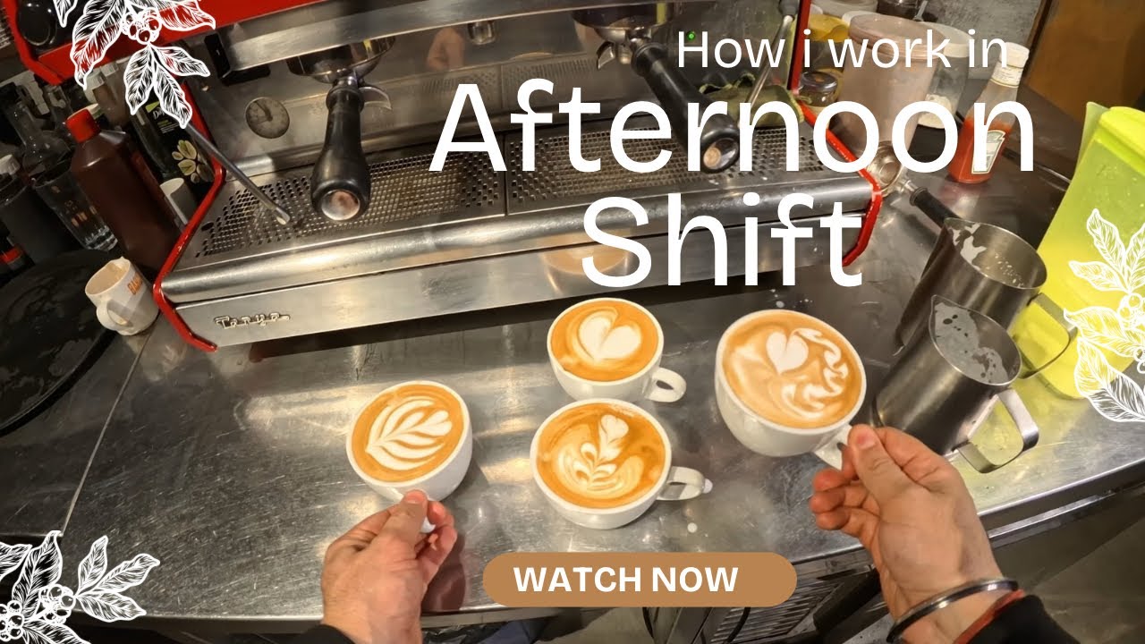 Pov - Barista is in afternoon shift || cafe vlog 
