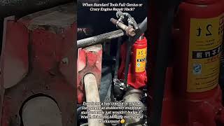 When Standard Tools Fail: Genius or Crazy Engine Repair Hack? #shorts #mechanic #automobile