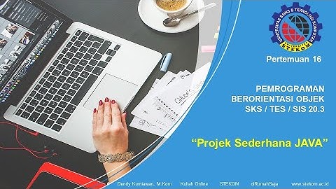 Tantangan Membuat Projek rogram Java || Kuliah Online Universitas Stekom