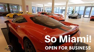 Ferrari of miami, operated by the collection, opened its doors to
public on saturday, april 14th, as only stand-alone dealership in
miami-dad...
