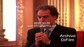 Anibal Ibarra habla durante un acto en Buenos Aires 2005