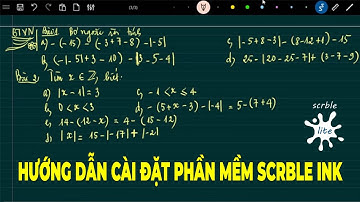 Phần mềm dạy học trực tuyến | Hướng dẫn cài đặt phần mềm viết bảng Scrble Ink | Dạy học Online