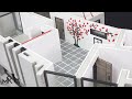 How to Make Amazing House(model) #6 - Floor tiles, Door, Interior decor