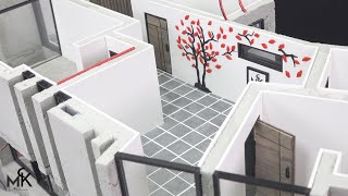 How to Make Amazing House(model) #6 - Floor tiles, Door, Interior decor