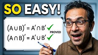 Prove De Morgan's Laws in 5 Minutes | Set Theory Fundamentals