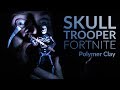 Creating Skull Trooper on Halloween in Old Factory (Fortnite Battle Royale) – Polymer Clay Tutorial