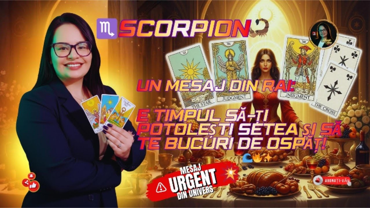 ♏SCORPION🦂 Un Mesaj din Rai: E Timpul să ți Potolești Setea și să te Bucuri de Ospăț! 🌊🔥✨