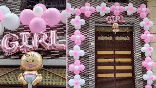 New Born baby Girl/Boy Welcome Decoration at home | Welcome Baby ...