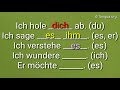 A1, A2, B1, B2, Übungen, Verben mit Dativ, Akkusativ, Wechselpräposition, helfen, gratulieren, danke