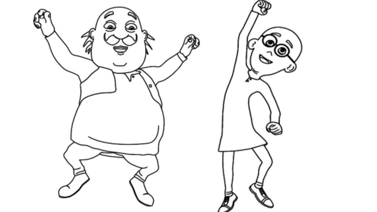 Motu Patlu Colouring Pages - Free Colouring Pages