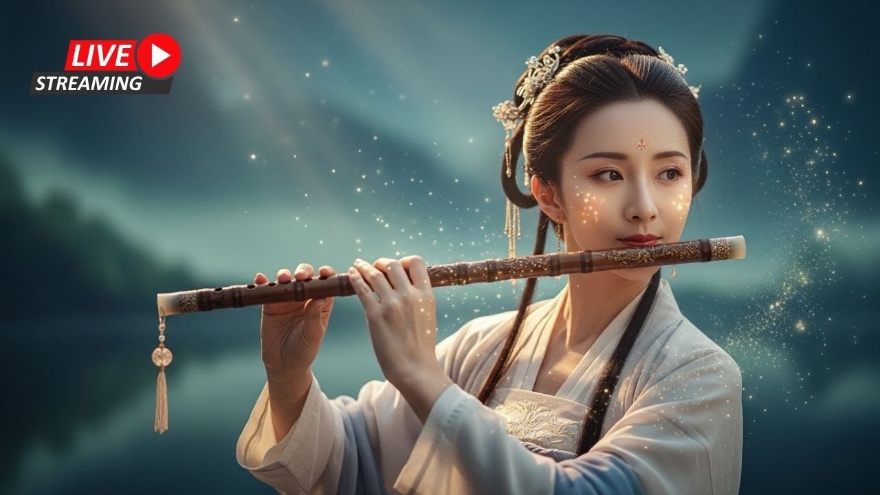 Healing Bamboo Flute LIVE 🍃 Soft Instrumental for Relaxation & Study 疗愈竹笛直播｜学习与放松