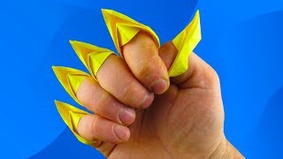 Как сделать из бумаги кошачьи когти. How to make a paper Cat's Claws Как сделать из бумаги кошачьи когти. How to make a paper Cat's Claws