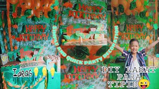 D I Y Simple and quick party decoration|| dinosaur party ideas💡|| dino birthday party