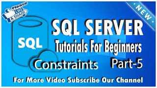 Learn SQL - SQL SERVER CONSTRAINTS IN URDU | HINDI