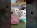 Flora lop-eared twin babies unboxing! Sylvanian Families ❀ シルバニアファミリー フローラウサギのふたごちゃん #shorts