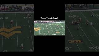 Texas Tech 3 Buzz vs. WVU. Buzz coverage is popular change up on passing downs! #ttufootball