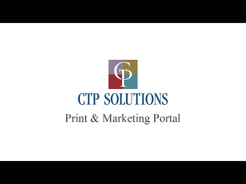 CTP Solutions Print & Marketing Portal