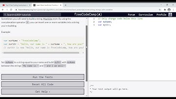 29 -  Learn Basic JavaScript   Constructing Strings with Variables