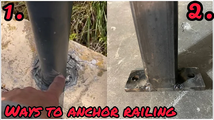 TWO Ways to Anchor Metal Railing To Concrete!!