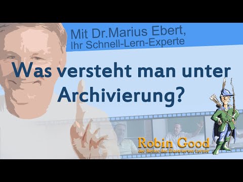 Video: Wozu Dient Die Archivierung?