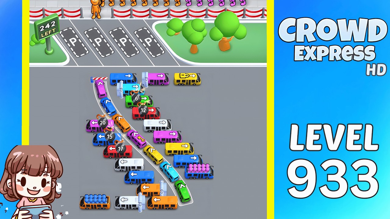 るぅーくページ Crowd Express Level 933 Solution Walkthrough - YouTube