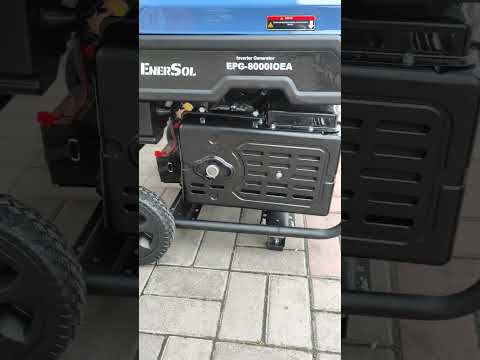 Генератор інверторний EnerSol EPG-8000IOEA 7 кВт Електростартер Вихід ATS Мідна обмотка Чиста синусоїда, видео 1