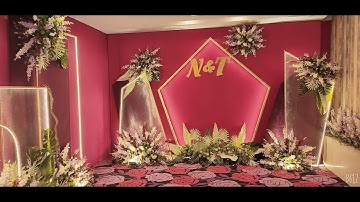 Cổng Hoa Sảnh Hồng Ngọc tại Nhà Hàng Tiệc Cưới Nam Bộ Âu Cơ.