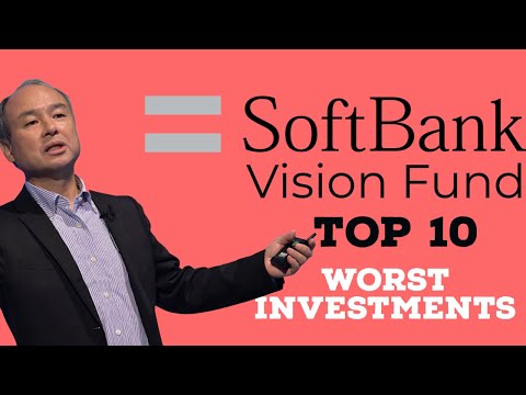 SoftBank Vision Fund's Top 10 Worst Investments