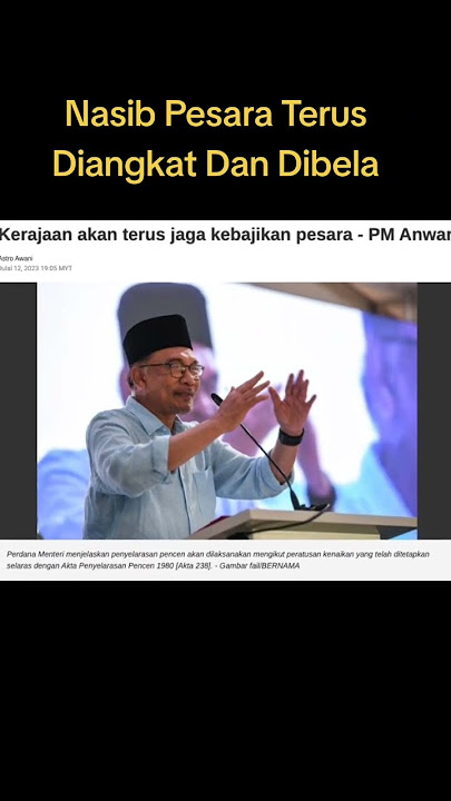 kerajaan memutuskan pencen bagi Julai hingga Disember 2023 dibayar menggunakan amaun pencen asal.