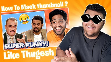 How to make YouTube Thumbnails like Top Indian Creators @Thugesh || SJ PICTURES