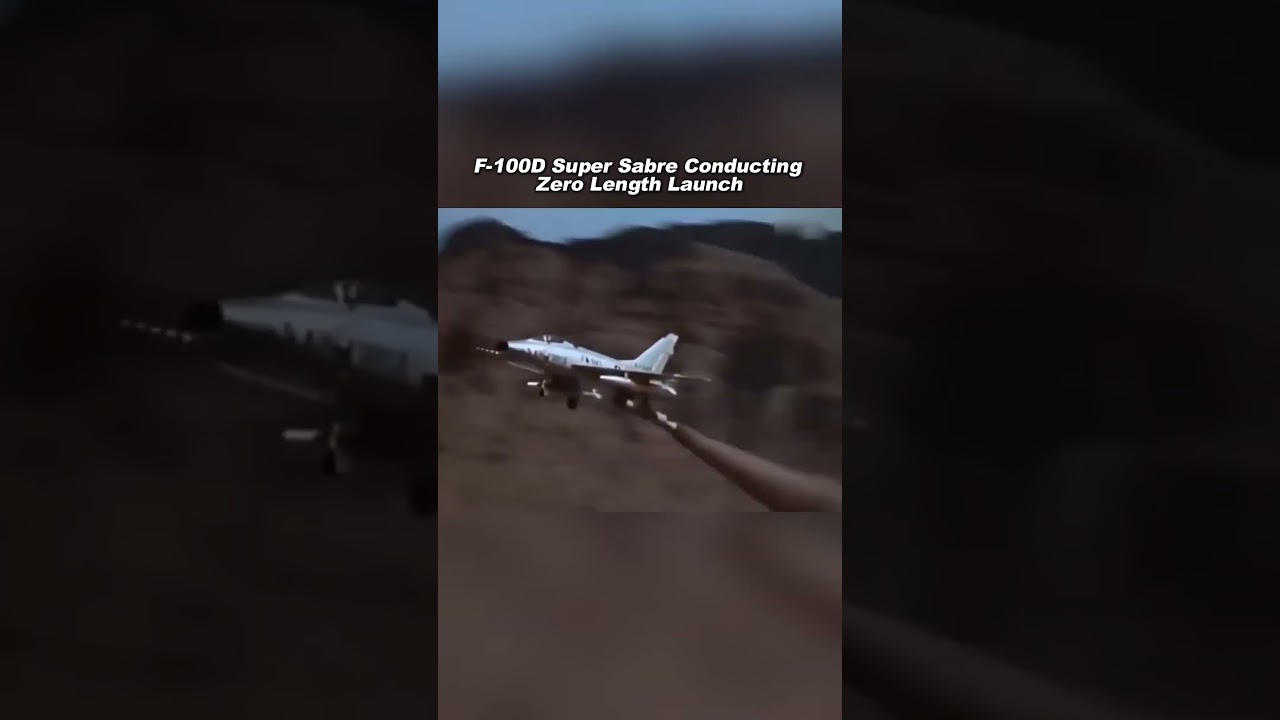 F-100D Super Sabre: Zero-Length Takeoff Like a Rocket! 🚀