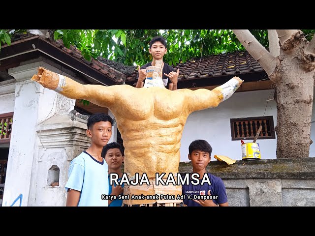 Ogoh-ogoh 2024, Raja Kamsa, Karya Seni anak-anak Pulau Adi V, Denpasar class=